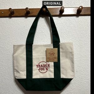 COPY - Trader Joe’s mini canvas tote green